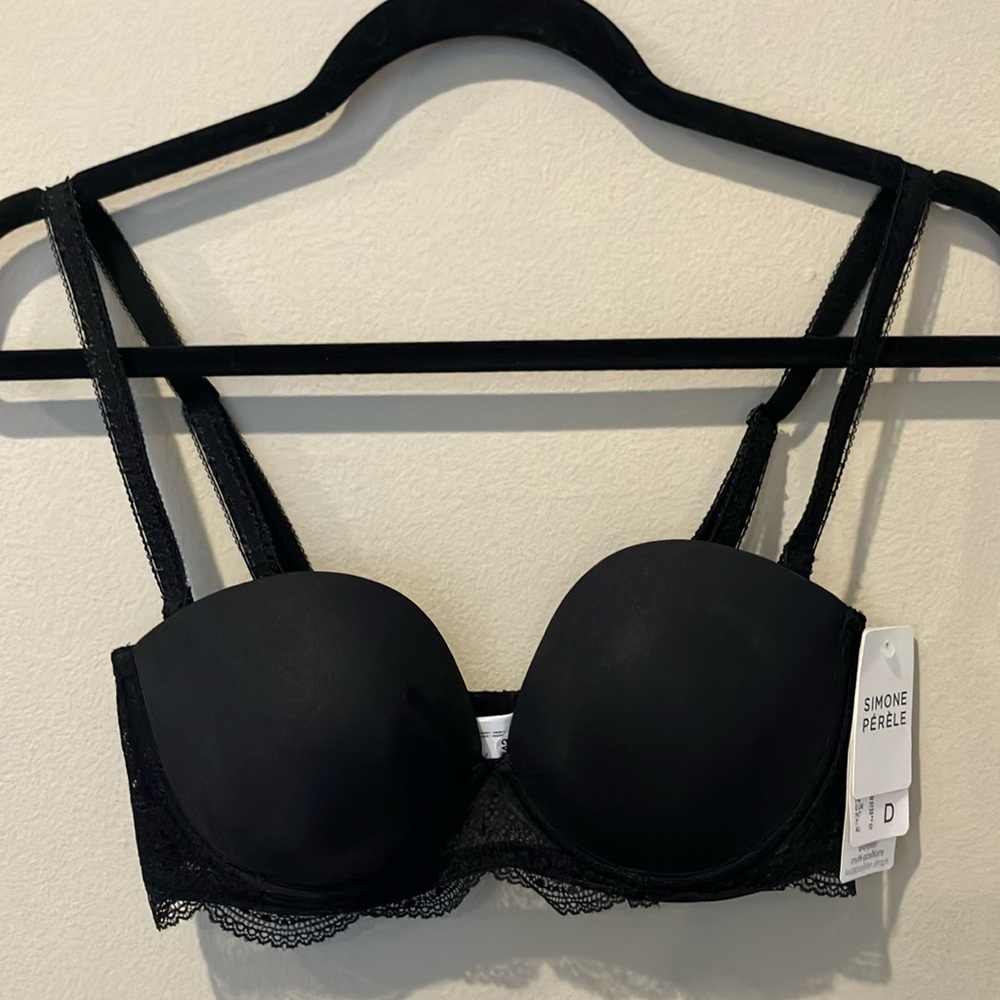 Simone Perele Black Convertible Bra with Molded Cups